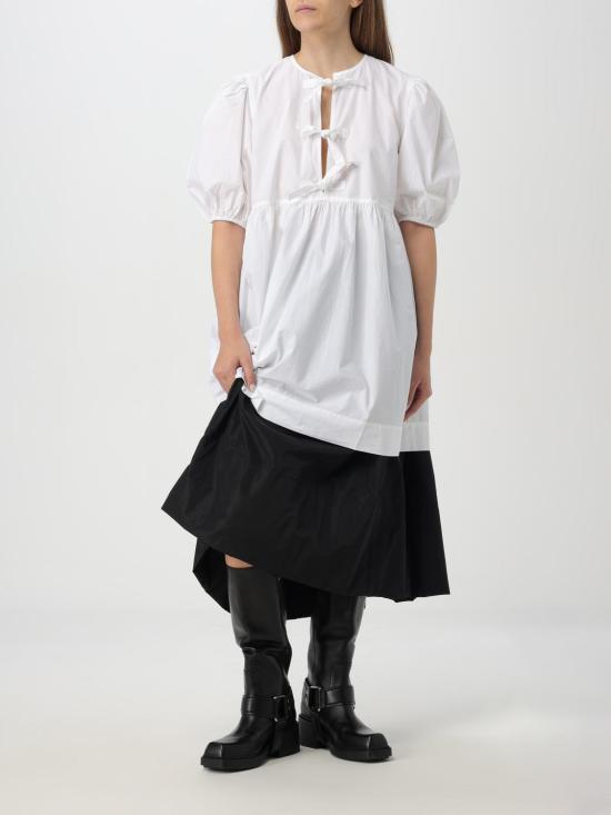 25SS 가니 롱 원피스 F9170 151 White - GANNI