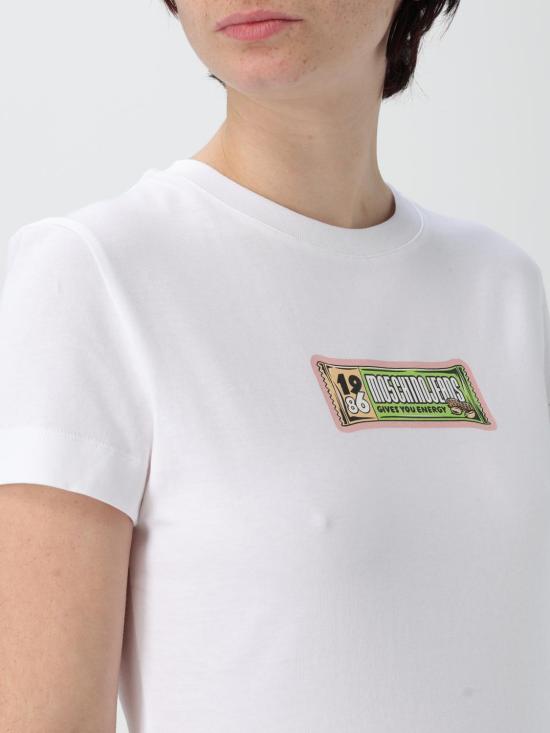 25SS 모스키노 반팔 티셔츠 07033229 4001 White - MOSCHINO