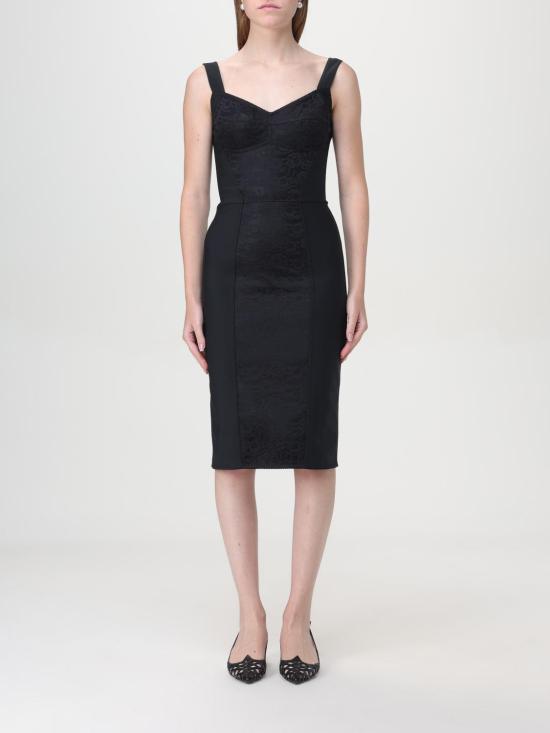 24FW 돌체앤가바나 롱 원피스 F63G9TGDCLQ N0000 Black