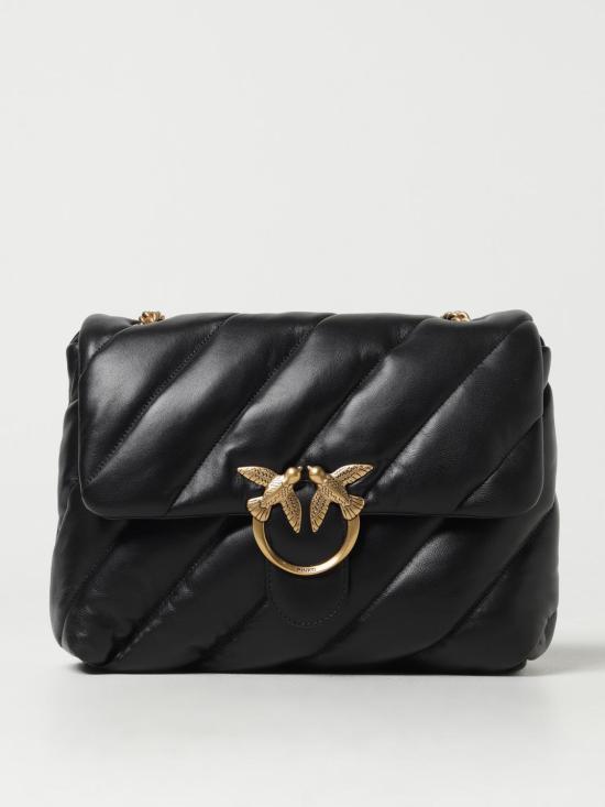 25FW 핑코 숄더백 100037A0F2 Z99Q Black