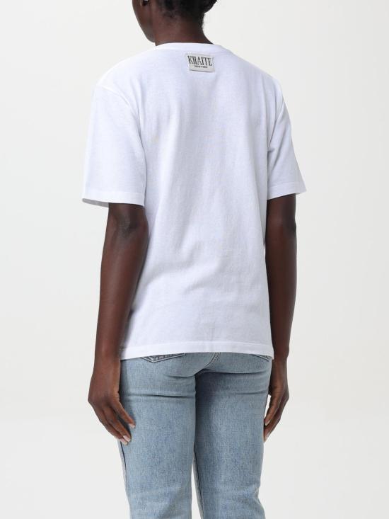 25FW 케이트 반팔 티셔츠 2196138W138 100 White - KHAITE