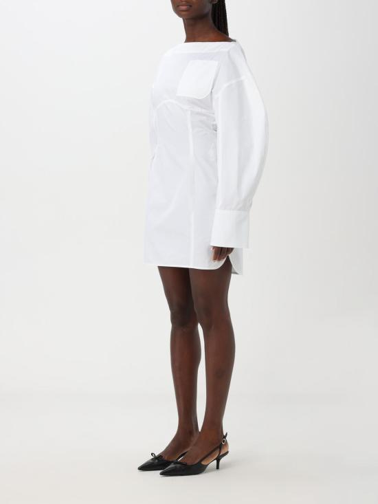 25FW 자크뮈스 숏 원피스 24H243DR1991520 100 White - JACQUEMUS