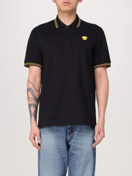25FW 베르사체 폴로 티셔츠 10139101A09860 1B000 Black