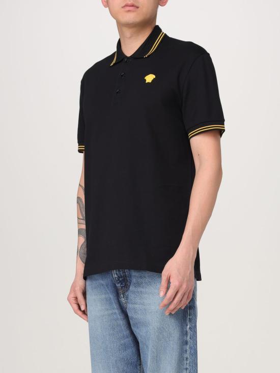 25FW 베르사체 폴로 티셔츠 10139101A09860 1B000 Black - VERSACE