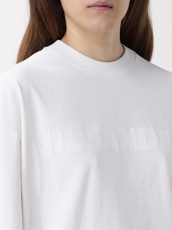 25FW 질샌더 긴팔 티셔츠 J03GC0136J20243 102 White - JIL SANDER