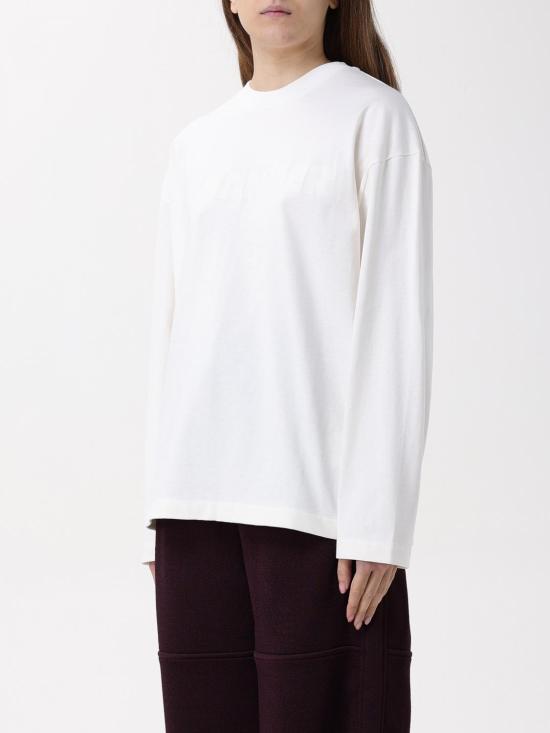 25FW 질샌더 긴팔 티셔츠 J03GC0136J20243 102 White - JIL SANDER