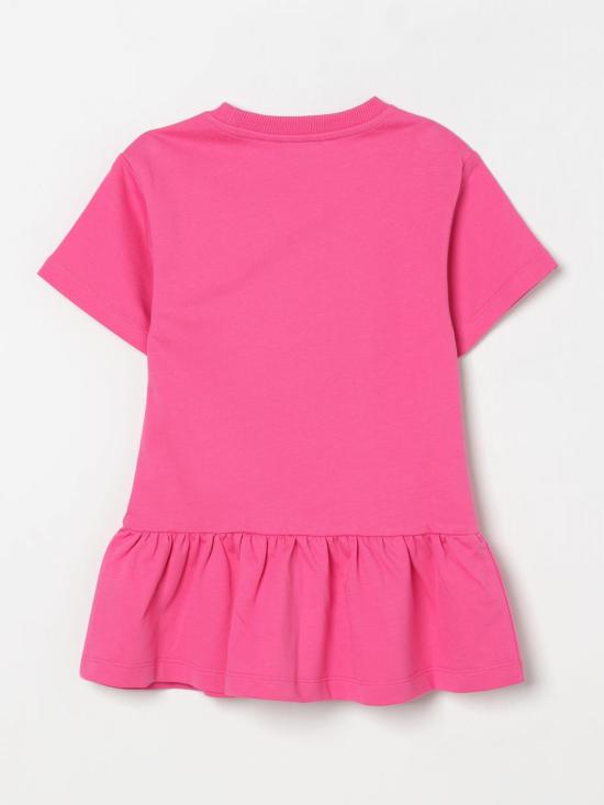 25SS [키즈] 모스키노 원피스 HDV0GBLCA19 50533 Fuchsia - MOSCHINO
