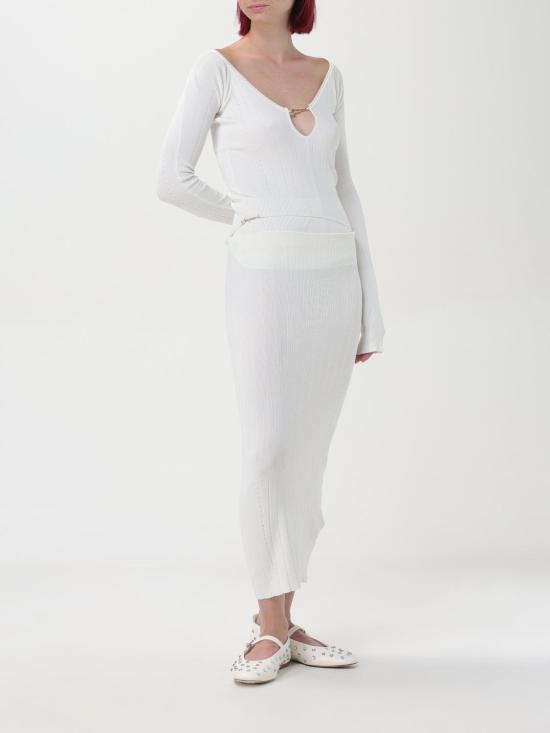25FW 자크뮈스 긴팔 티셔츠 24E241KN3572358 110 White - JACQUEMUS