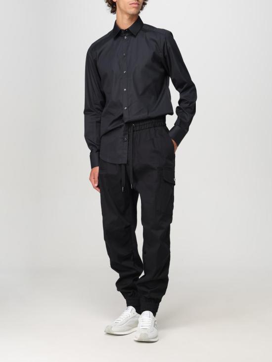 25FW 돌체앤가바나 긴팔 셔츠 G5EJ1TFU5U8 N0000 Black - DOLCE & GABBANA