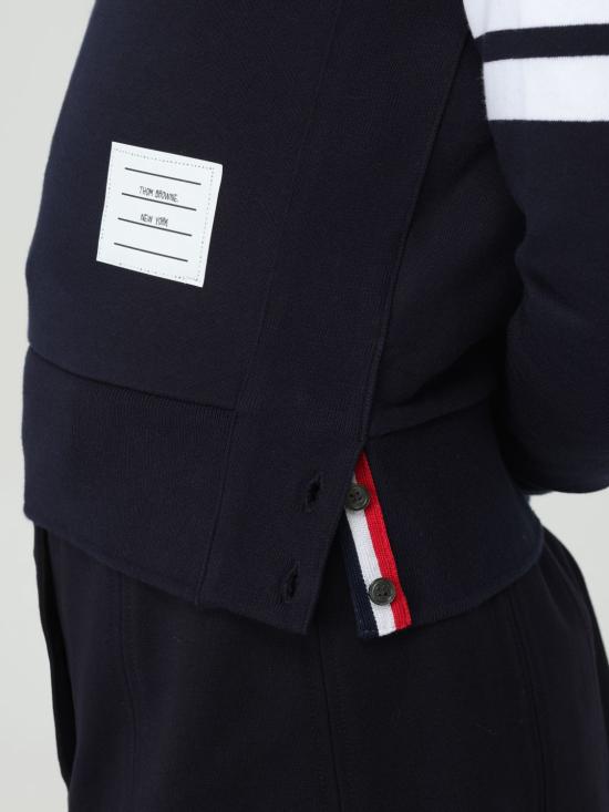 25SS 톰브라운 터틀넥 FJT002A00535 415 Blue - THOM BROWNE