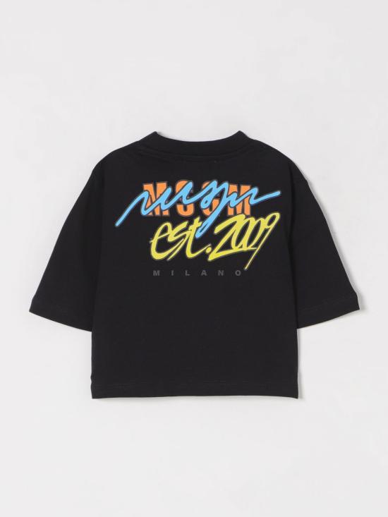 25SS [키즈] 엠에스지엠 티셔츠 S5MSJGTH080 110 Black - MSGM