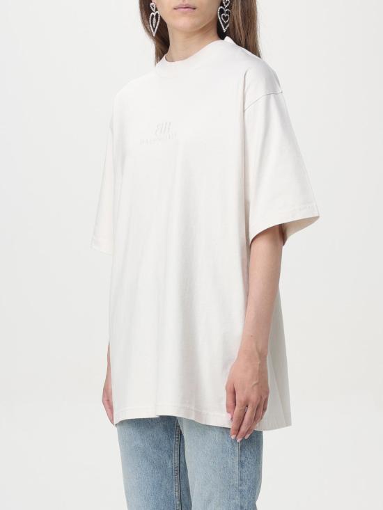 24FW 발렌시아가 반팔 티셔츠 764235TQVS8 9121 Beige - BALENCIAGA