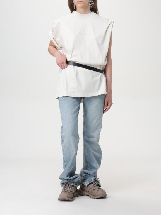 24FW 발렌시아가 반팔 티셔츠 764235TQVS8 9121 Beige - BALENCIAGA