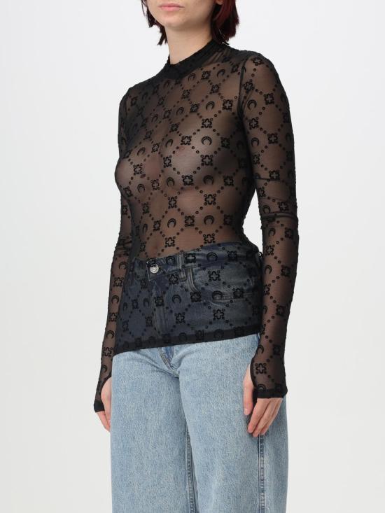 26SS 마린세르 탑 WTO388ACJER0005 BK99 Black - MARINE SERRE