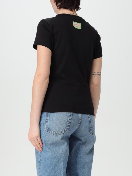 25SS 모스키노 반팔 티셔츠 07033229 4555 Black - MOSCHINO