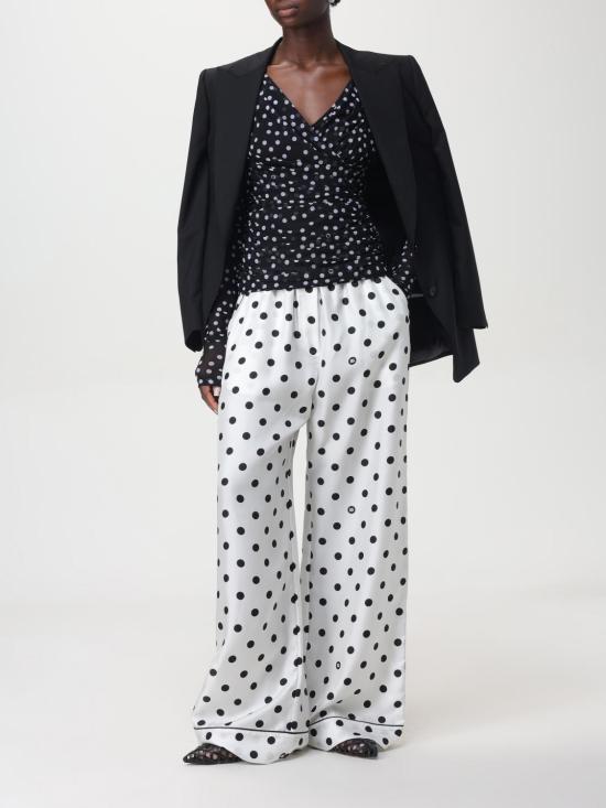 25FW 돌체앤가바나 긴팔 티셔츠 F7AB5TFSRP2 HNBDW White - DOLCE & GABBANA