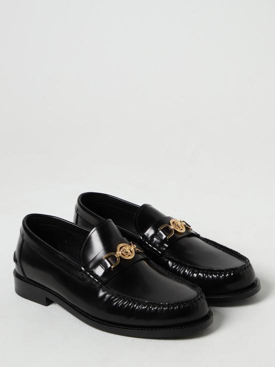 25FW 베르사체 로퍼 10135921A09912 1B00V Black - VERSACE