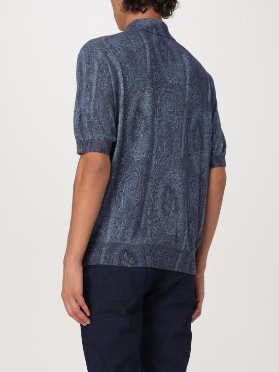 25FW 에트로 폴로 티셔츠 MRKN0001AK464 X0883 Blue - ETRO