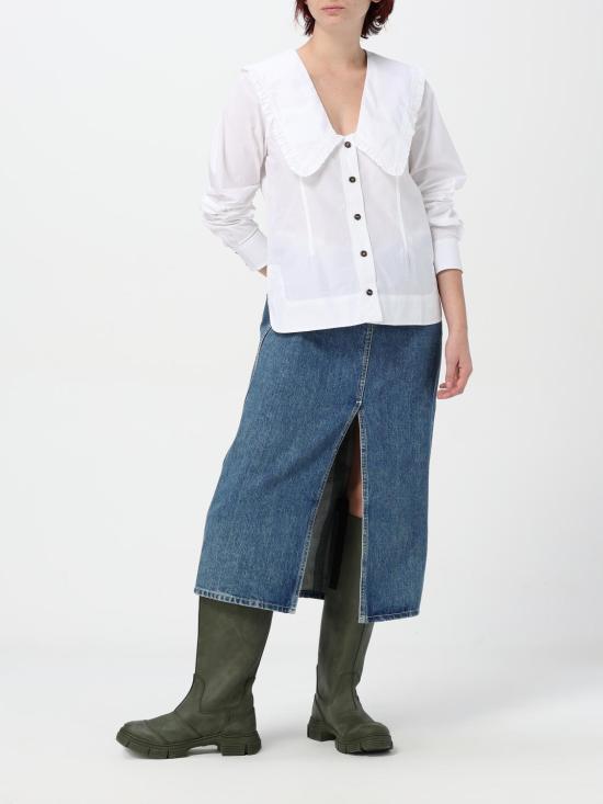 24FW 가니 블라우스 F5778 151 White - GANNI