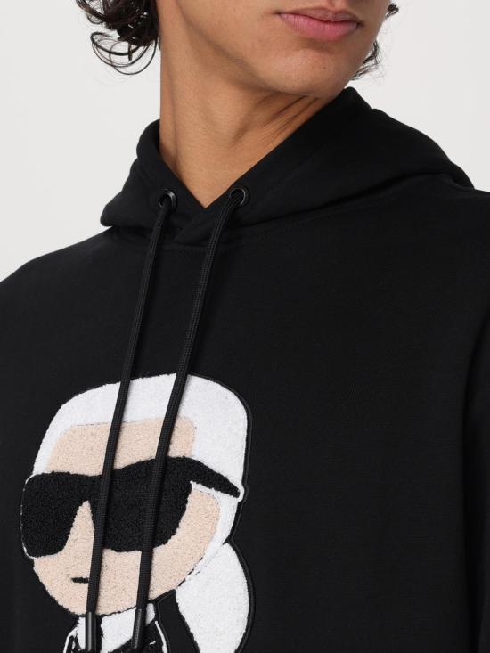 26SS 칼라거펠트 긴팔 티셔츠 705075 544950 990 Black - KARL LAGERFELD