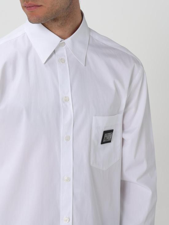 25FW 돌체앤가바나 긴팔 셔츠 G5JG4TFU5U8 W0800 White - DOLCE & GABBANA