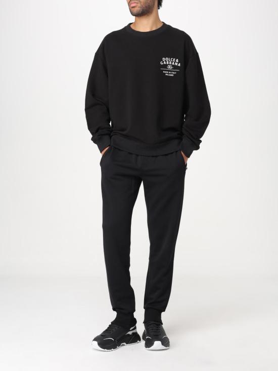 25FW 돌체앤가바나 스트레이트 팬츠 GVF6AZG7D6B N0000 Black - DOLCE & GABBANA