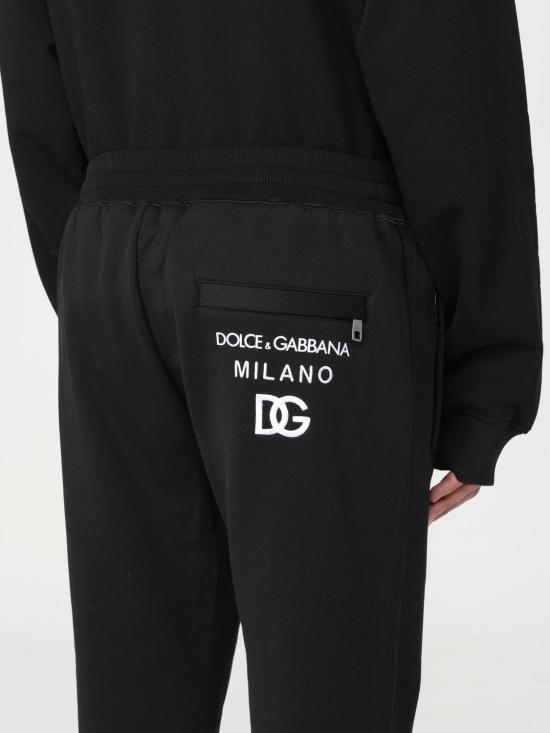 25FW 돌체앤가바나 스트레이트 팬츠 GVF6AZG7D6B N0000 Black - DOLCE & GABBANA