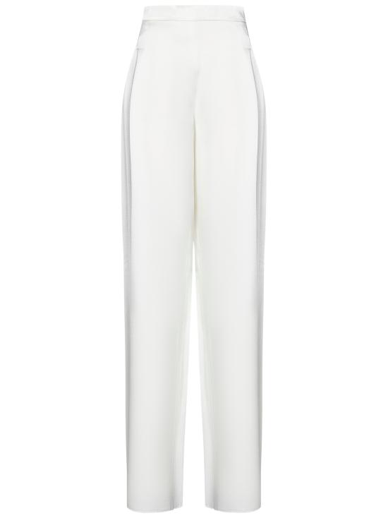 25SS 막스마라 스트레이트 팬츠 2516131023600 001 White