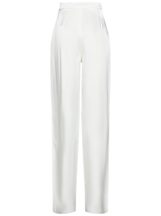 25SS 막스마라 스트레이트 팬츠 2516131023600 001 White - MAX MARA