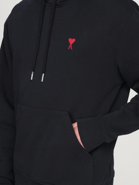 25FW 아미 긴팔 티셔츠 BFUSW235730 001 Black - AMI