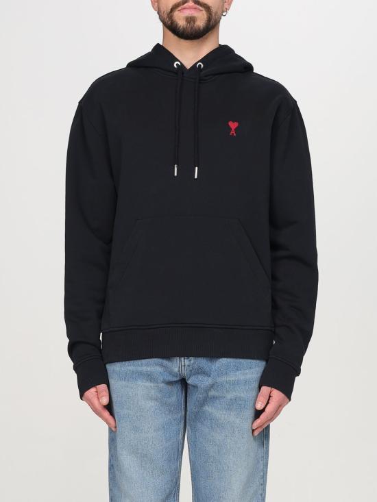 25FW 아미 긴팔 티셔츠 BFUSW235730 001 Black