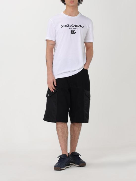 25FW 돌체앤가바나 반팔 티셔츠 G8PD7ZG7B9X W0800 White - DOLCE & GABBANA