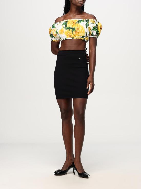 25FW 돌체앤가바나 숏 스커트 FXO11TJFMGV N0000 Black - DOLCE & GABBANA