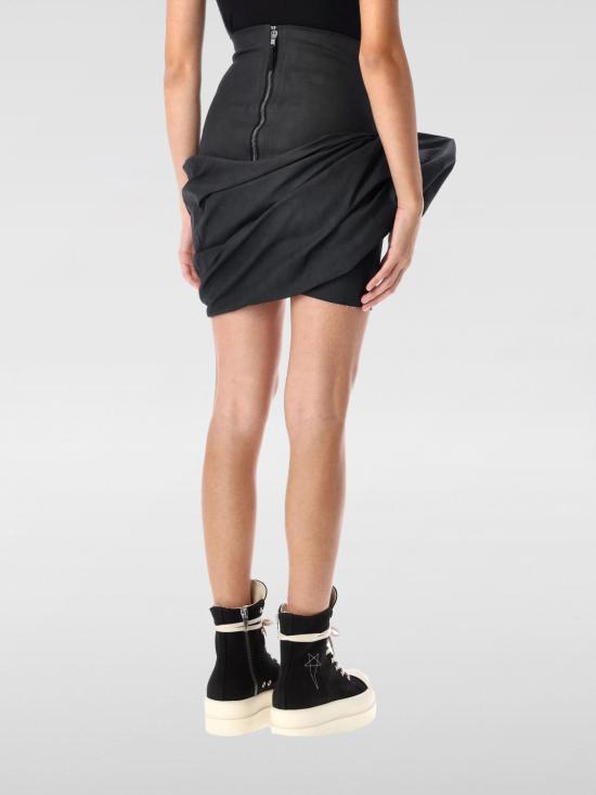24FW 릭 오웬스 숏 스커트 RO02D3384SMT 09 Black - RICK OWENS