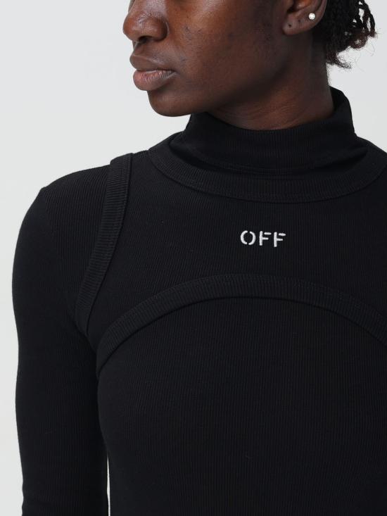 25FW 오프화이트 롱 원피스 OWDB495C99JER001 1001 White - OFF WHITE