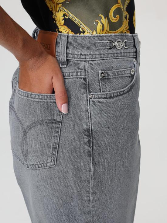 25FW 베르사체 데님 팬츠 10136871A11547 1D280 Grey - VERSACE