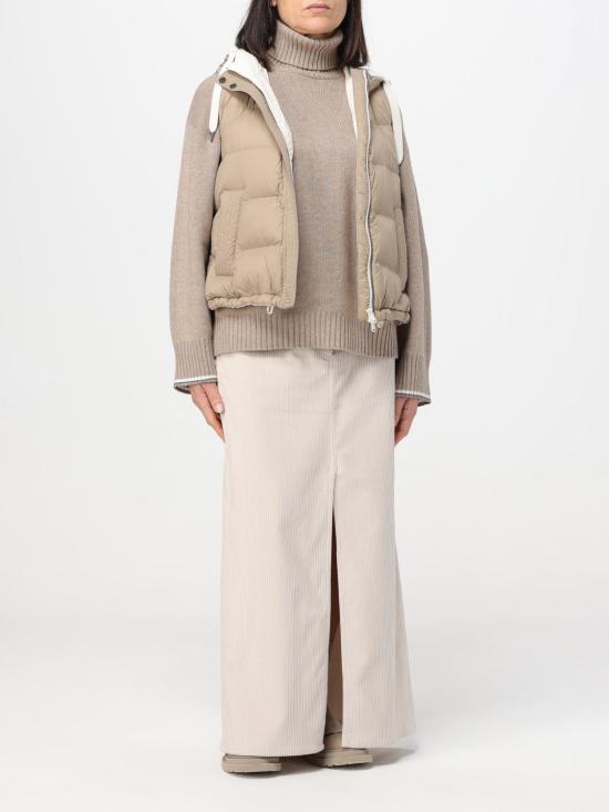 25SS 브루넬로 쿠치넬리 베스트 MR4052645 C2964 Beige - BRUNELLO CUCINELLI