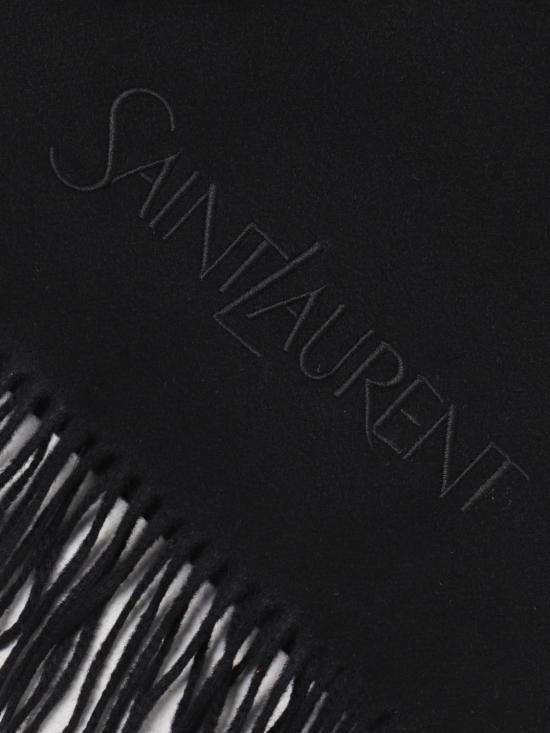 25FW 생로랑 머플러/스카프 7489593Y201 1060 Black - SAINT LAURENT