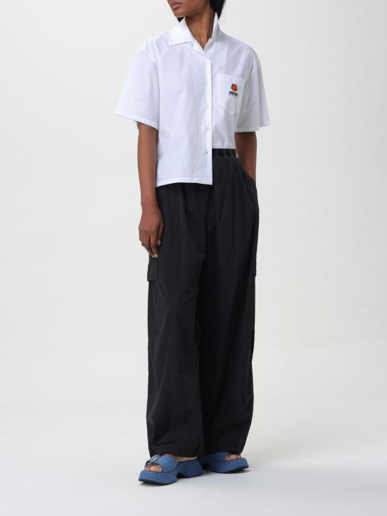 24FW 겐조 팬츠 FE52PA0879FI 99 Black - KENZO