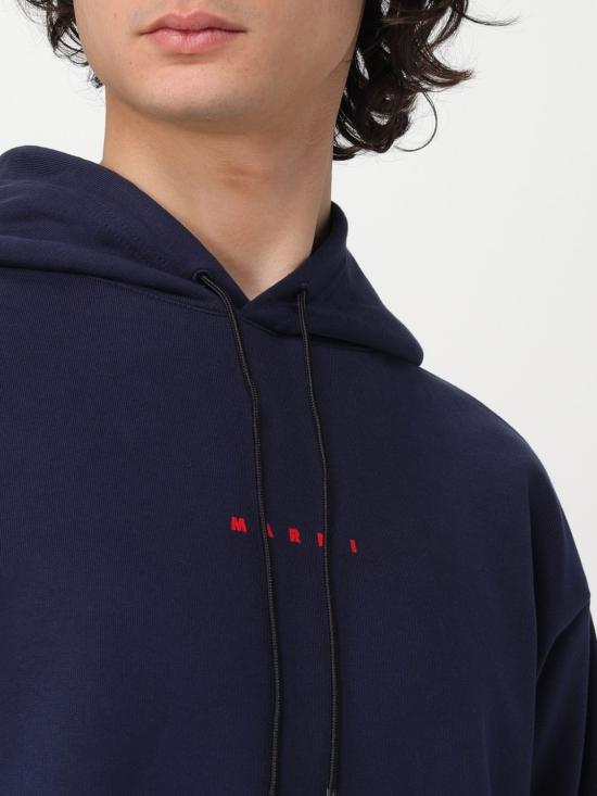 25FW 마르니 긴팔 티셔츠 FUMU0073P8USCU87 LOB95 Blue - MARNI