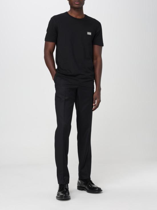 25FW 돌체앤가바나 반팔 티셔츠 G8PT1TG7F2I N0000 Black - DOLCE & GABBANA