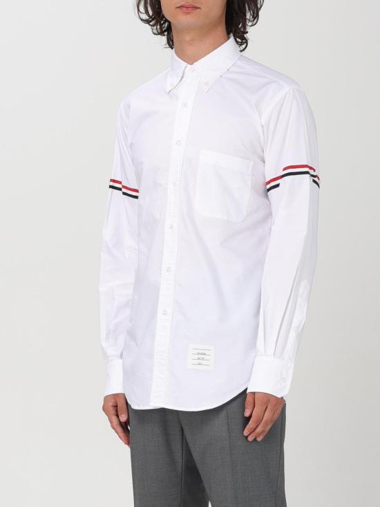 25FW 톰브라운 셔츠 MWL150EF0313 100 White - THOM BROWNE