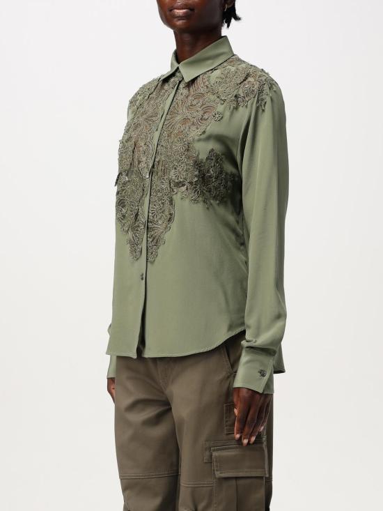 24FW 에르마노 설비노 블라우스 D452K768FKE 80515 Green - ERMANNO SCERVINO