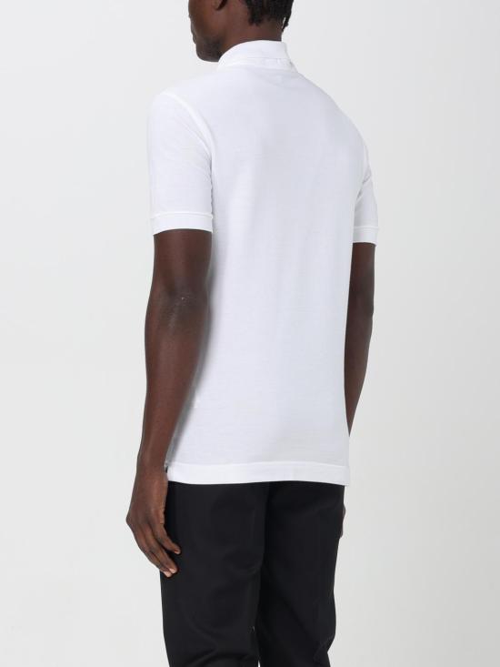 25FW 돌체앤가바나 로고 태그 코튼 폴로 셔츠 G8PL4TG7F2H W0800 White - DOLCE & GABBANA