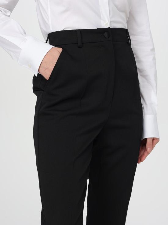 25FW 돌체앤가바나 스트레이트 팬츠 FTBVMTFU28J N0000 Black - DOLCE & GABBANA
