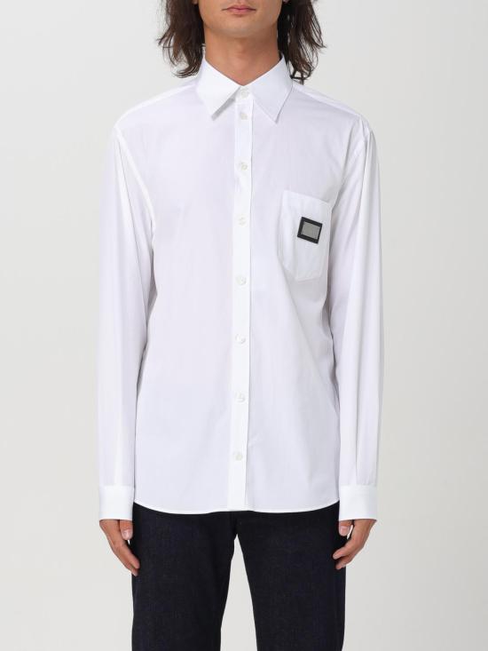 25FW 돌체앤가바나 긴팔 셔츠 G5JG4TFU5U8 W0800 White