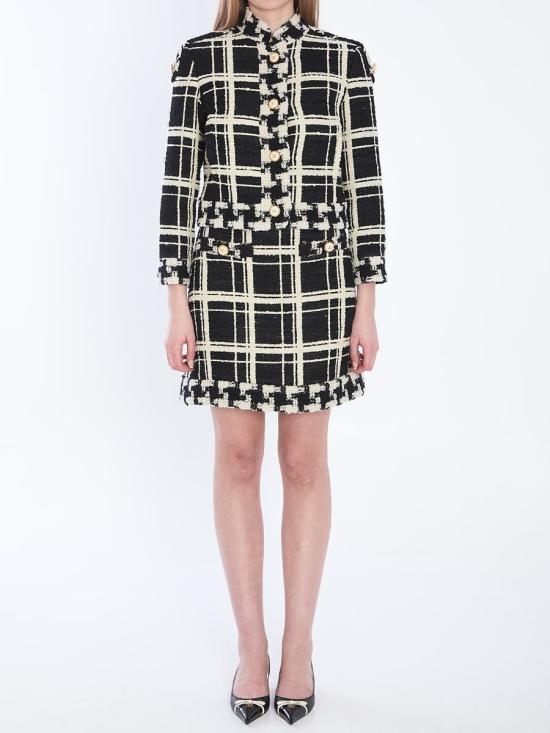 25SS 발렌티노 가라바니 숏 스커트 7579815 6B3RACM1 90N 0NA Black - VALENTINO GARAVANI