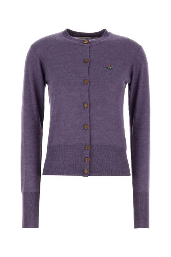 25SS 비비안웨스트우드 BEA 베아 니트 가디건 1803002PY001AJ402 LAVENDER DOM