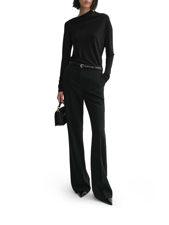 25SS 토템 긴팔 티셔츠 251WRT4462FB0162001 BLACK DOM - TOTEME