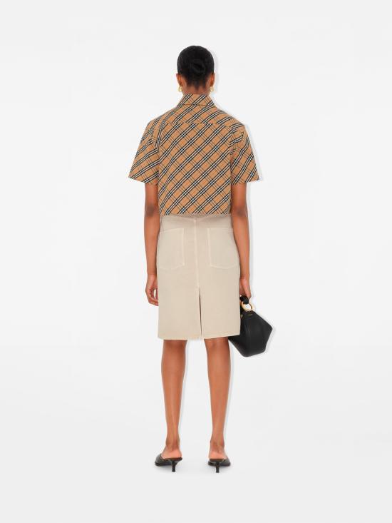 25SS 버버리 크롭 셔츠  8106190 SAND DOM - BURBERRY